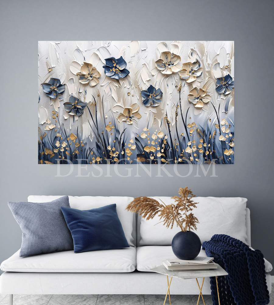 frenzy blue flowers