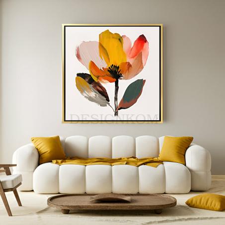 Minimalist Abstract Flower