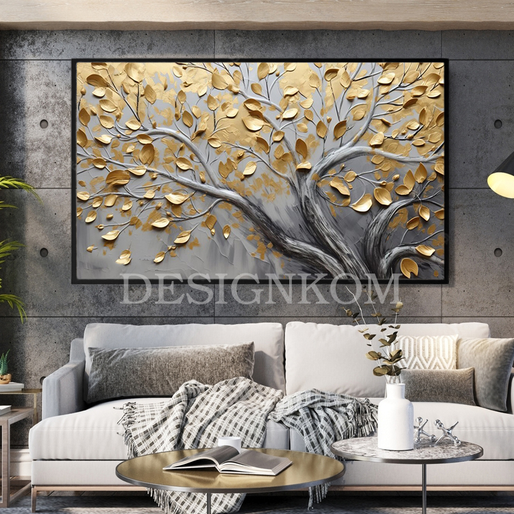 gold tree branch
