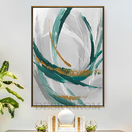 ABSTRACT GREEN SWIRL