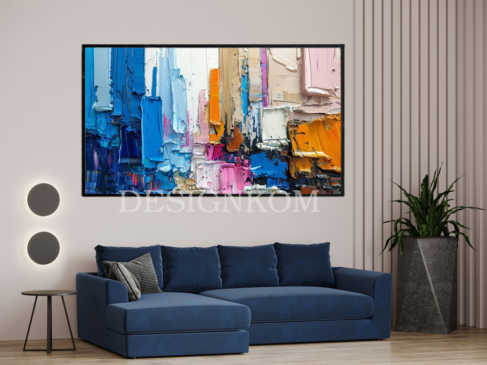 colorful abstract paint style