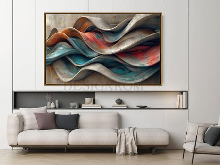 ABSTRACT WAVES FABRICS STYLE