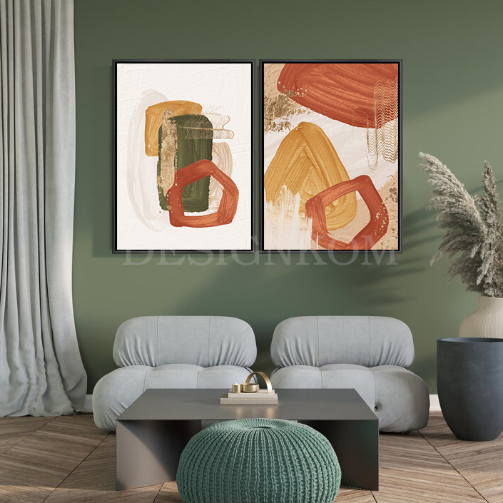 abstract Earth & Rust Tones