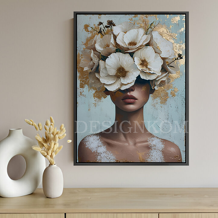 WOMAN FLOWERS SENSATION