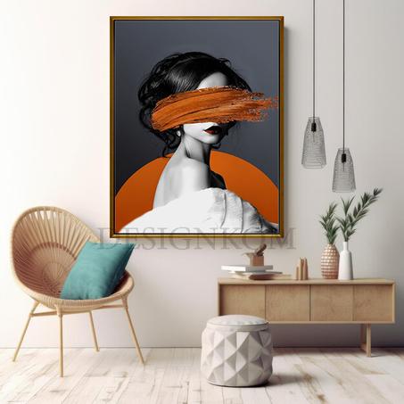 WOMAN TENSION ORANGE