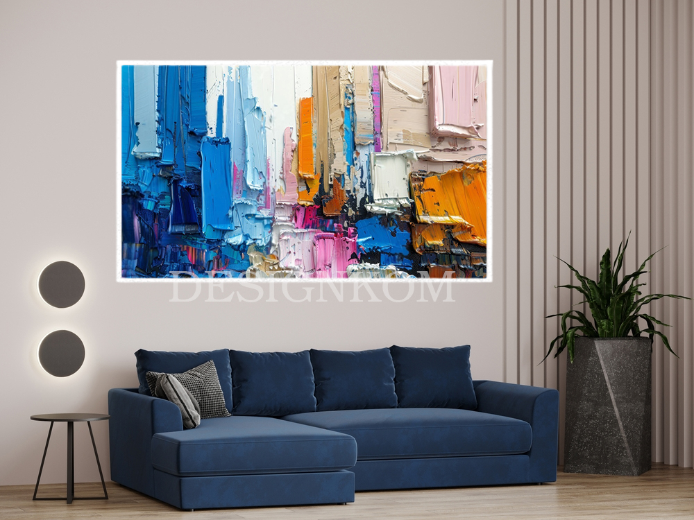 colorful abstract paint style