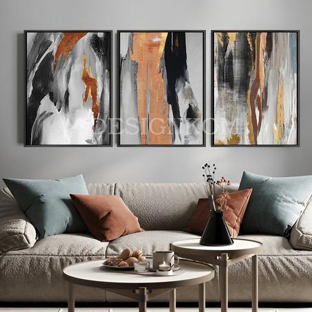 orange gray black gold scratch
