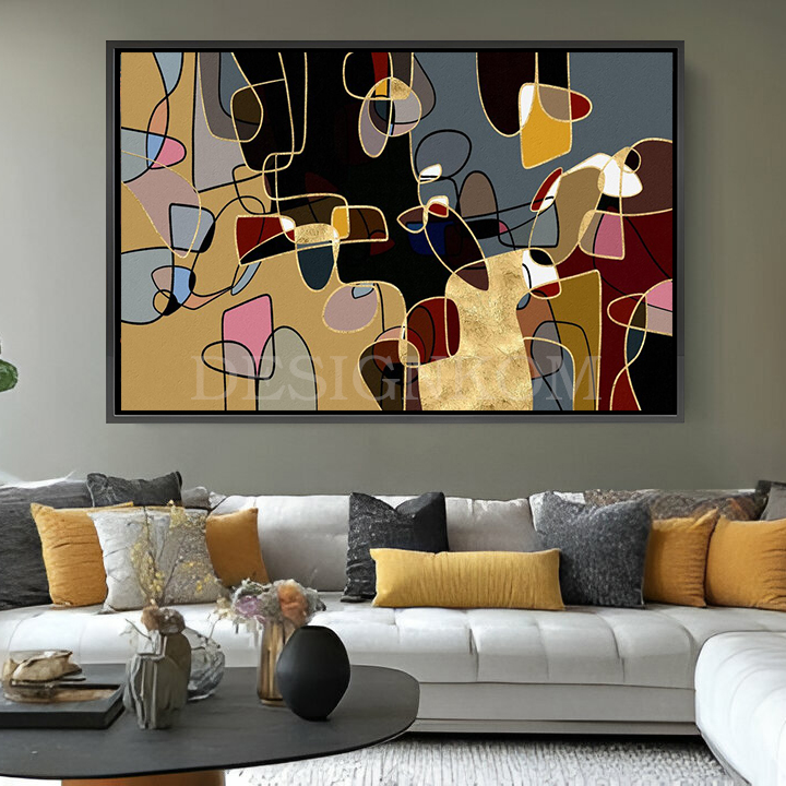 contemporary golden shapes