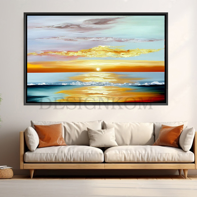 abstract sunset sea