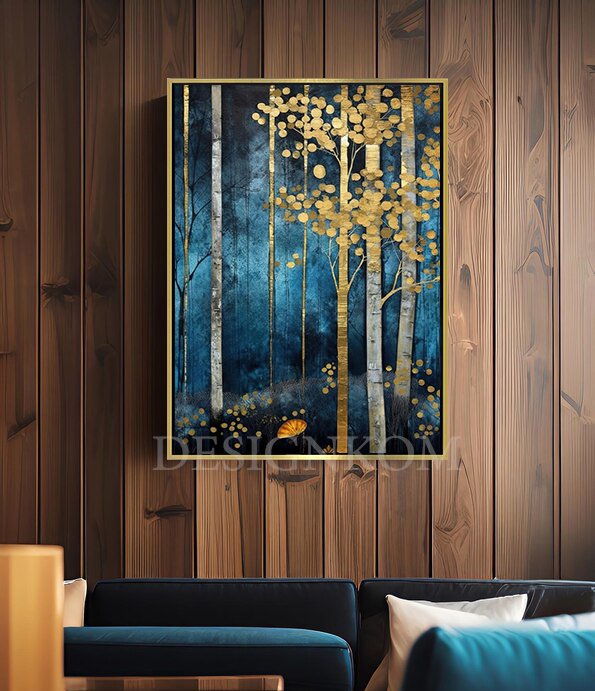 green gold forest
