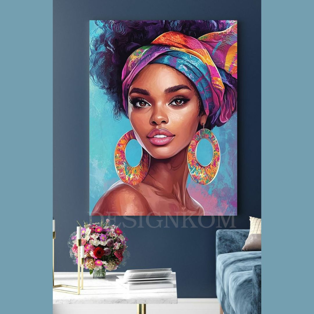 nice afro woman