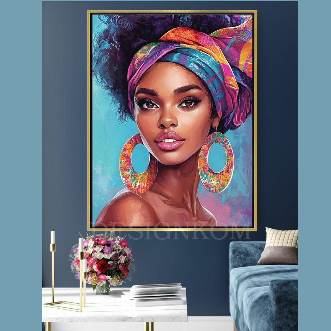 nice afro woman