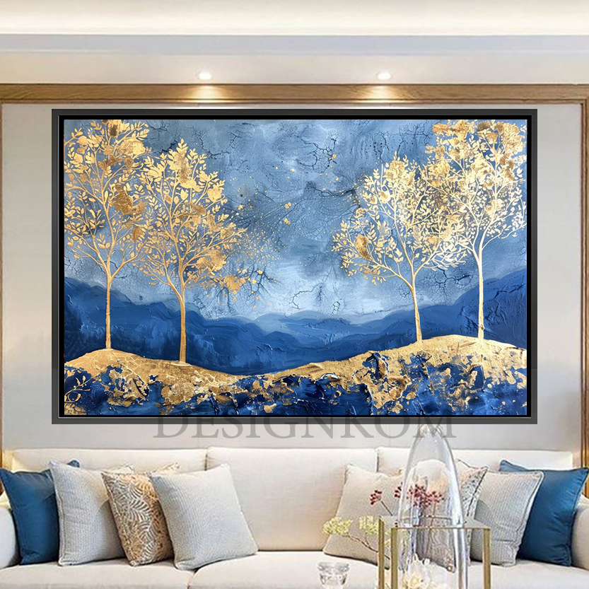 blue gold tree in heals