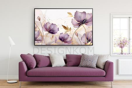 PURPLE GOLD FLOWERS