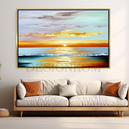 abstract sunset sea
