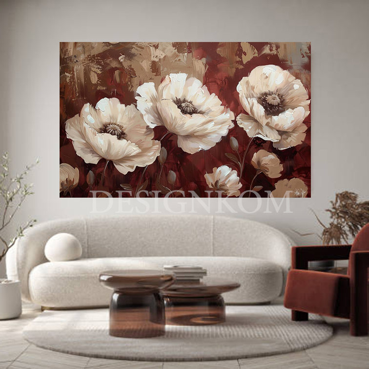 grenat biege flowers