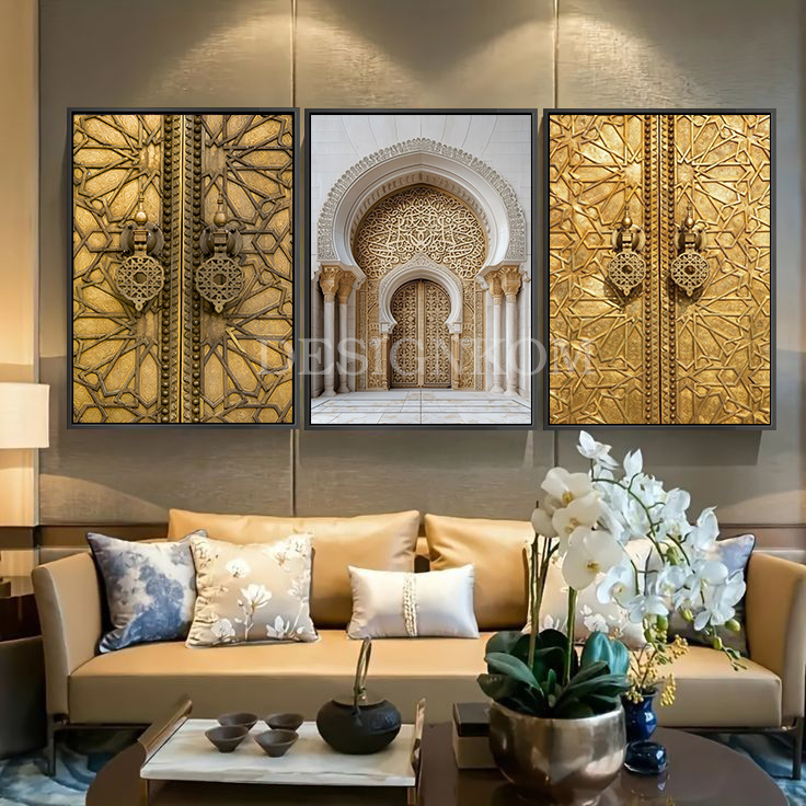 Moroccan copper gate
