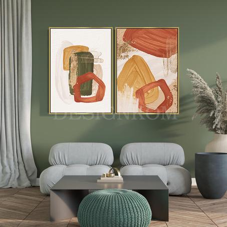 abstract Earth & Rust Tones
