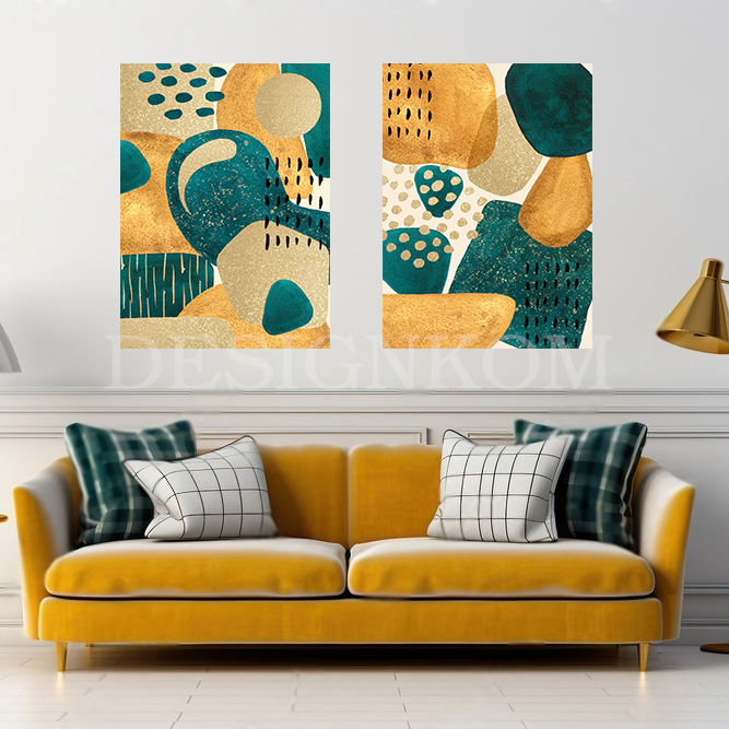 Green yellow abstract