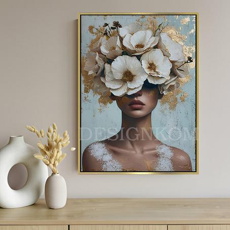WOMAN FLOWERS SENSATION