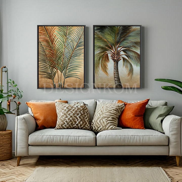 delicate palm branches