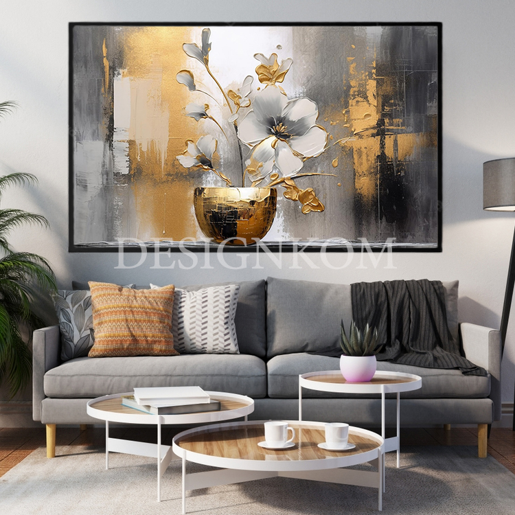 the gold boquet flowers
