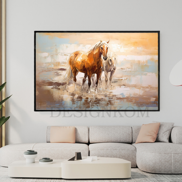 Migration horses couple