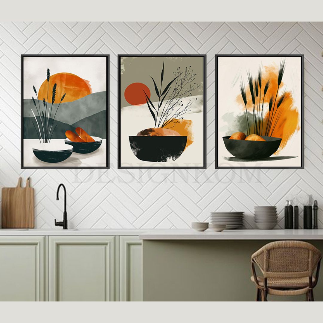 wheat style kitchen