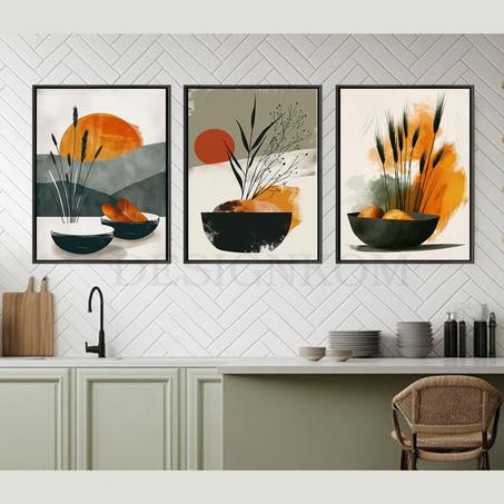 wheat style kitchen