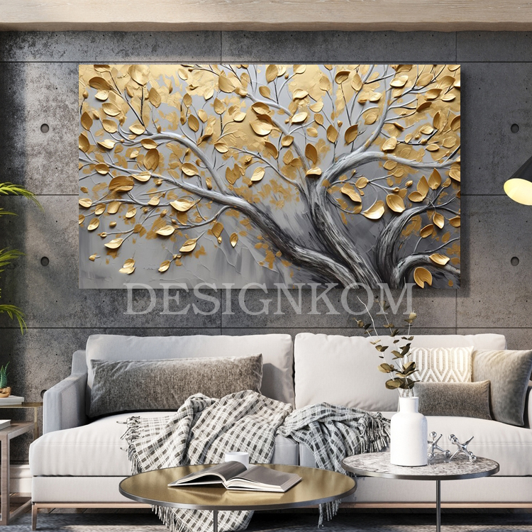 gold tree branch