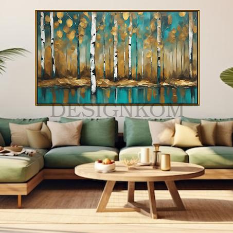 abstract green bamboo