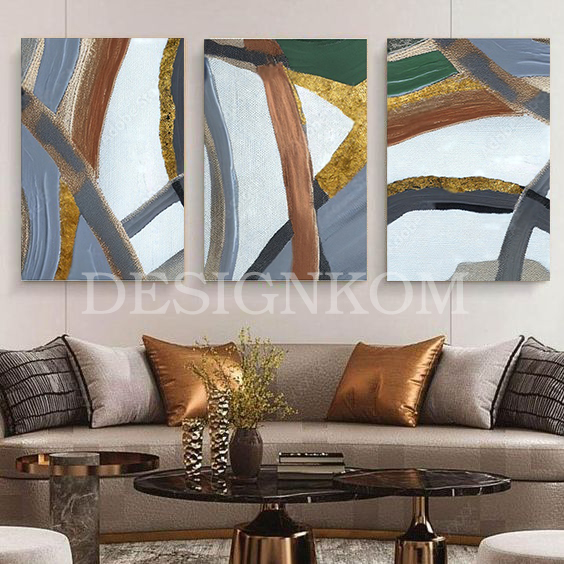 ABSTRACT MODERN COORFUL ART LINES