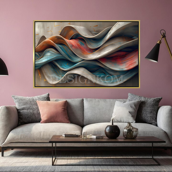 abstract waves style
