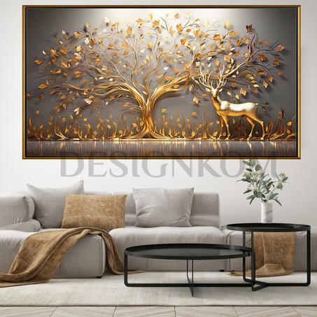 gold cerf 3d appearance