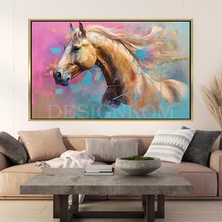 Horse in pinky