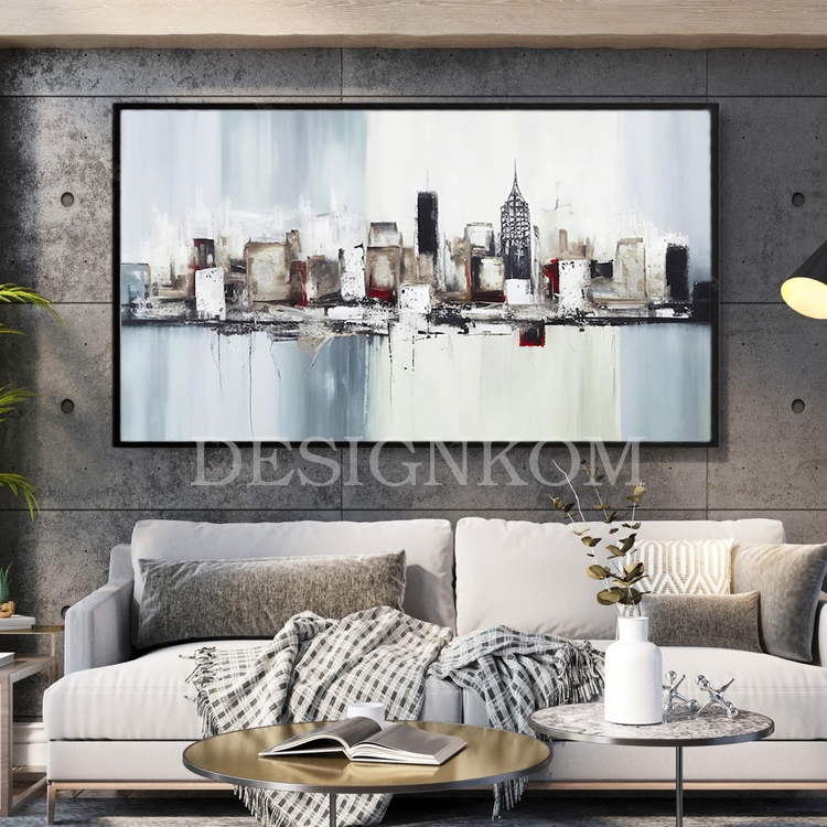 abstract city building