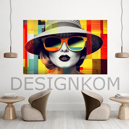 woman colorful luxury