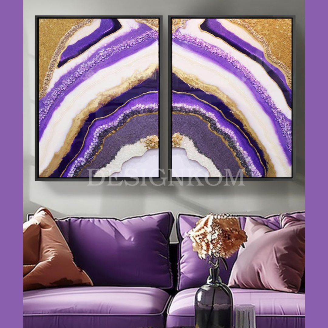 Marble Style purple