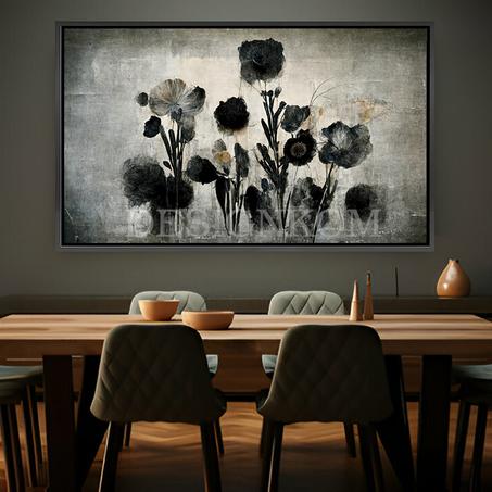 black flowers keep living