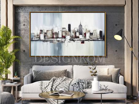 BUILDING CITY HEAVY PAINTING