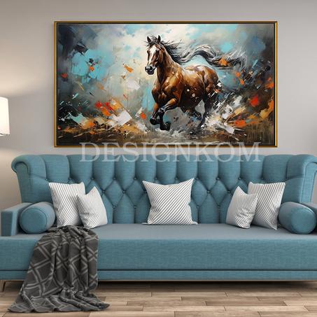 Abstract Strong Horses speed