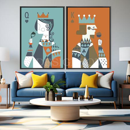 King and Queen  cards