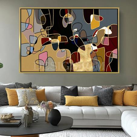 contemporary golden shapes