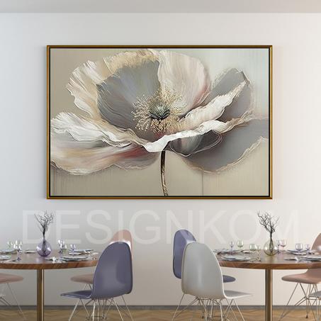 grey peace flower