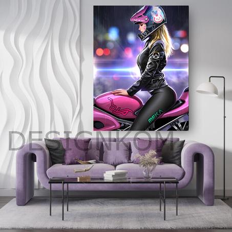 motocycle woman