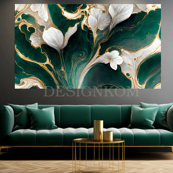 charming marbel flowers