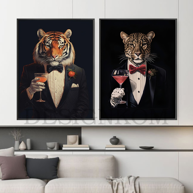 TIGER LEOPARD COCKTAIL STYLE