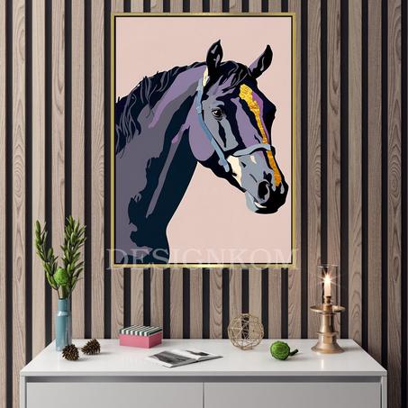 horse in purpple
