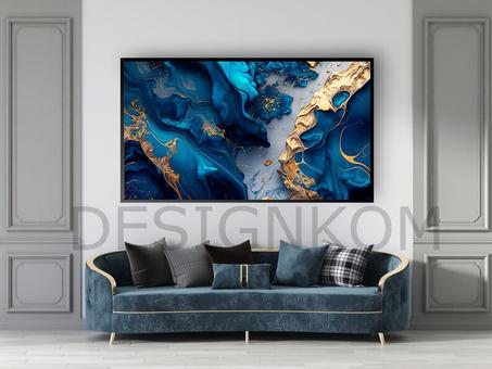 golden bleu marbel
