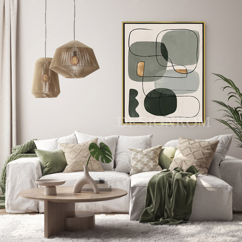green gold boho